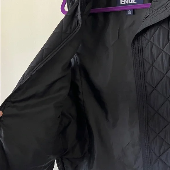 Lands' End Classic Black Quilted Vest - Picture 9 of 9